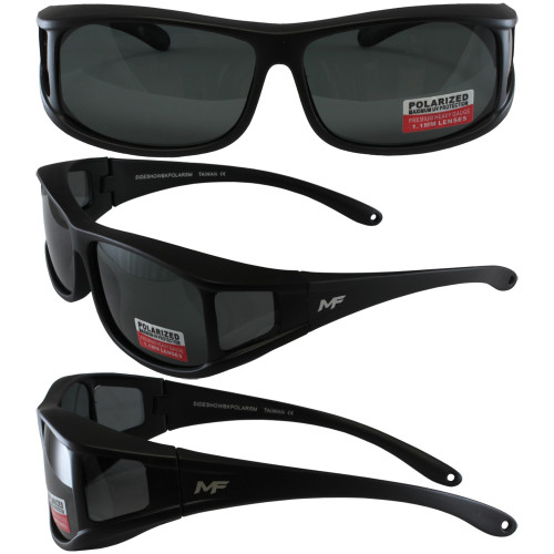 Black Frame Smoke Polarized Lenses