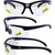 Trigger Safety Glasses Blue Frame with Clear Lens