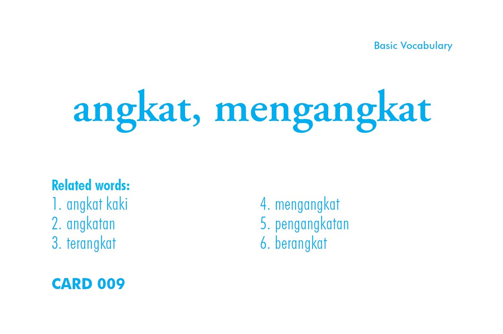 Indonesian Flash Cards (9780804843638)