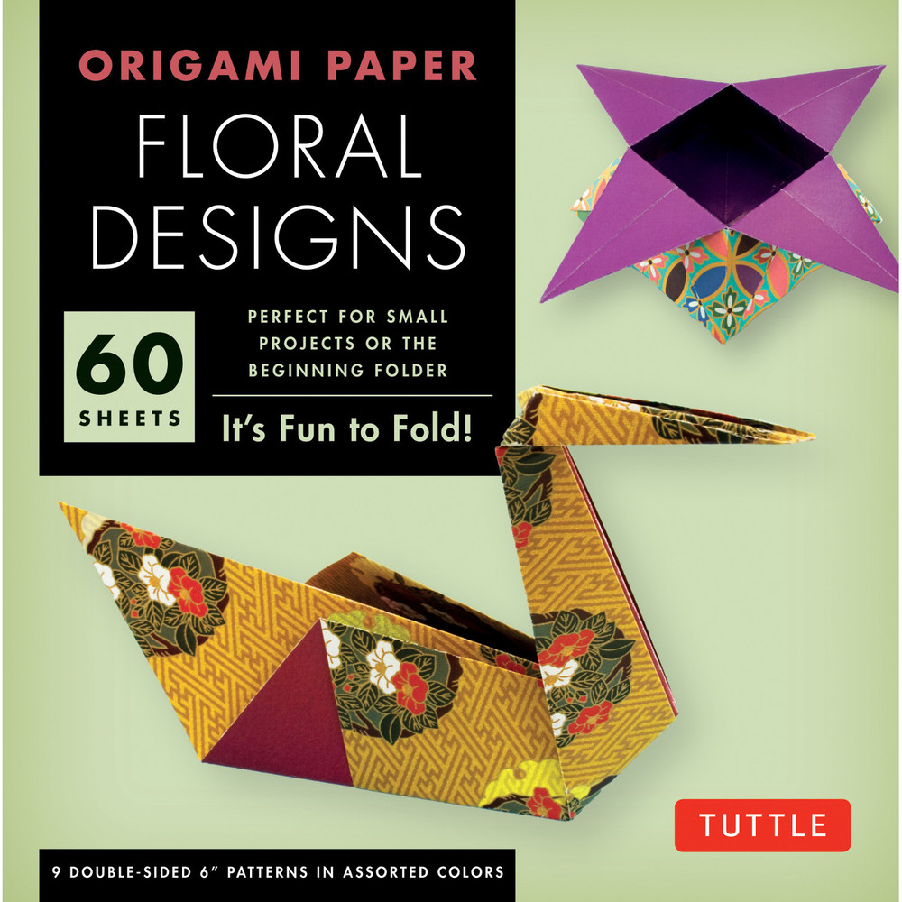 Origami Paper - Floral Designs - 6" - 60 Sheets (9780804843232)