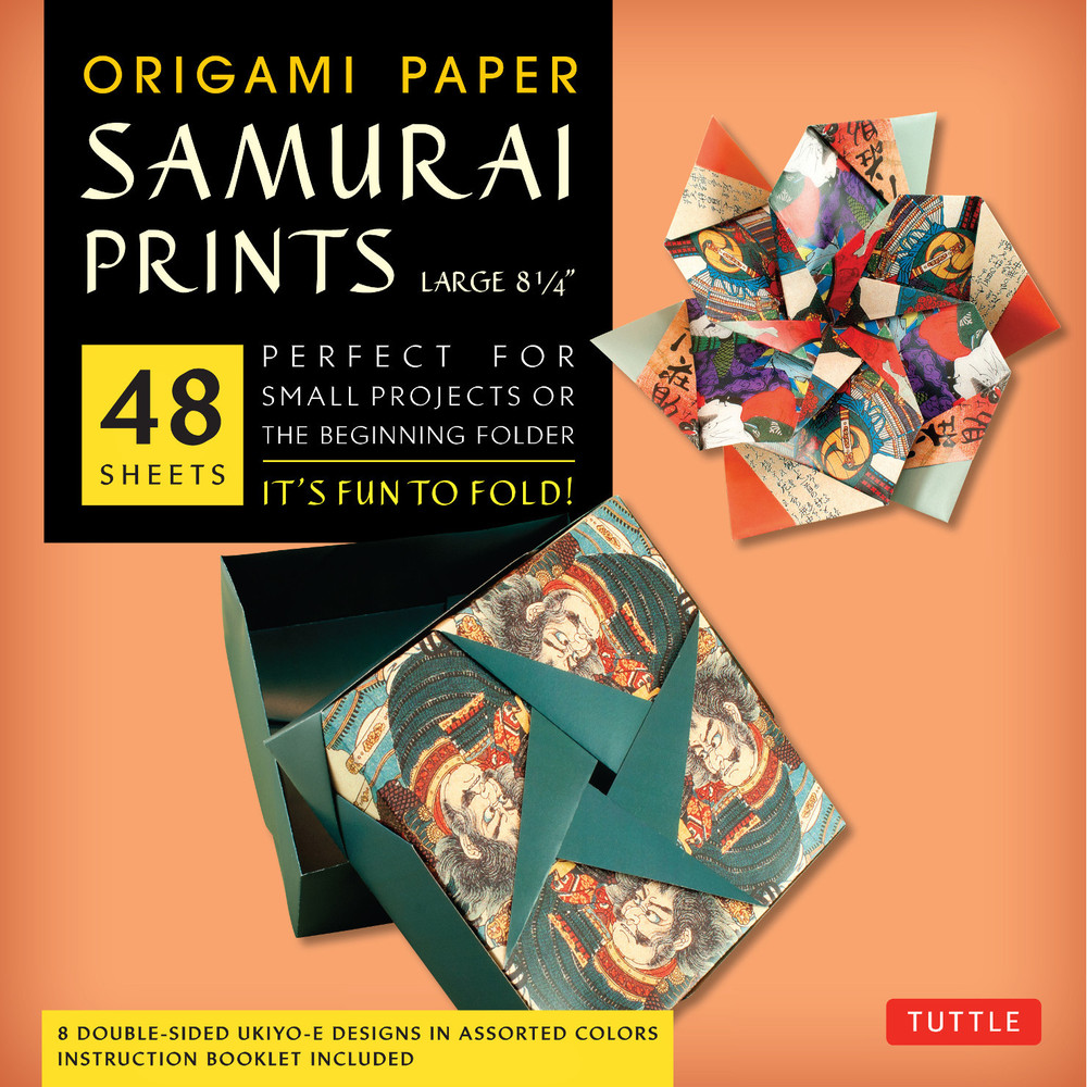 Origami Paper - Samurai Prints - Large 8 1/4" - 48 Sheets (9780804843461)