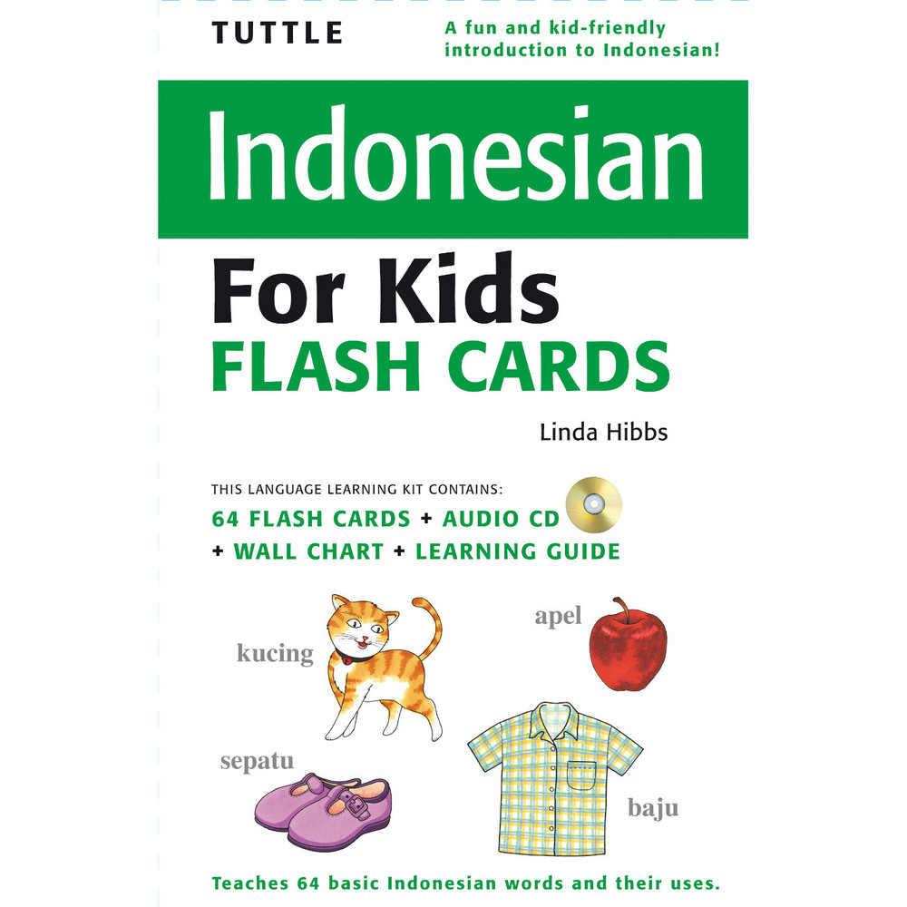 Tuttle Indonesian for Kids Flash Cards Kit(9780804839860)