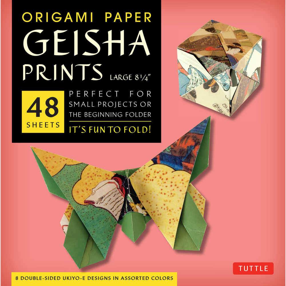 Origami Paper - Geisha Prints - Large 8 1/4" - 48 Sheets (9780804844802)