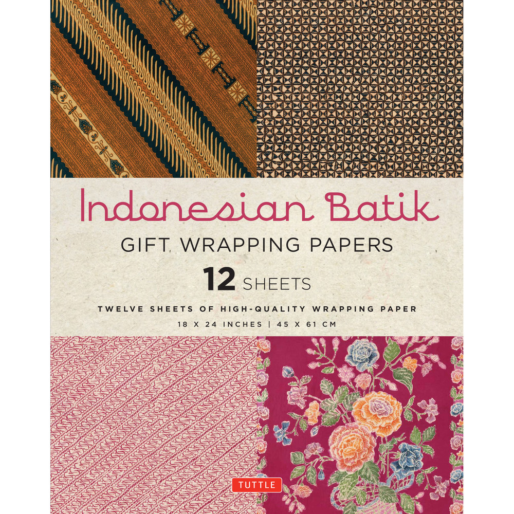 Indonesian Batik Gift Wrapping Papers - 12 Sheets (9780804846332)