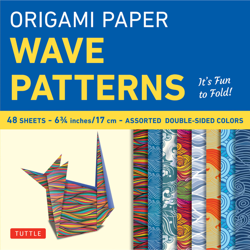 Origami Paper - Wave Patterns - 6 3/4 inch - 48 Sheets (9780804848558)