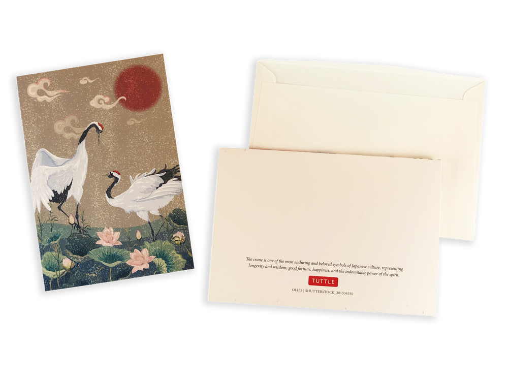Japanese Cranes Note Cards (9780804851640)
