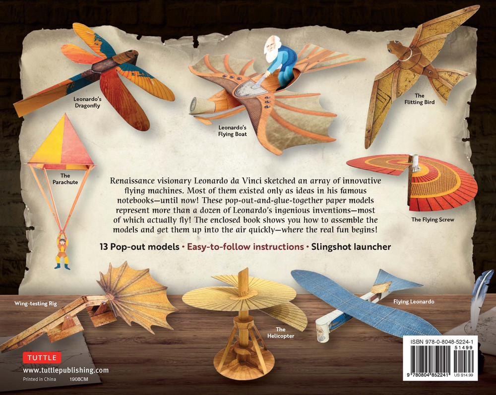 Leonardo da Vinci's Flying Machines Kit (9780804852241)