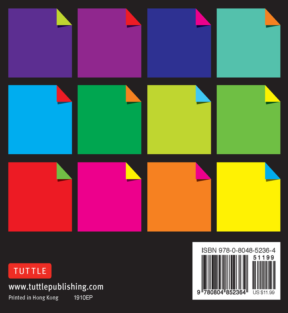 Origami Paper 500 sheets Rainbow Colors 4" (10 cm) (9780804852364)
