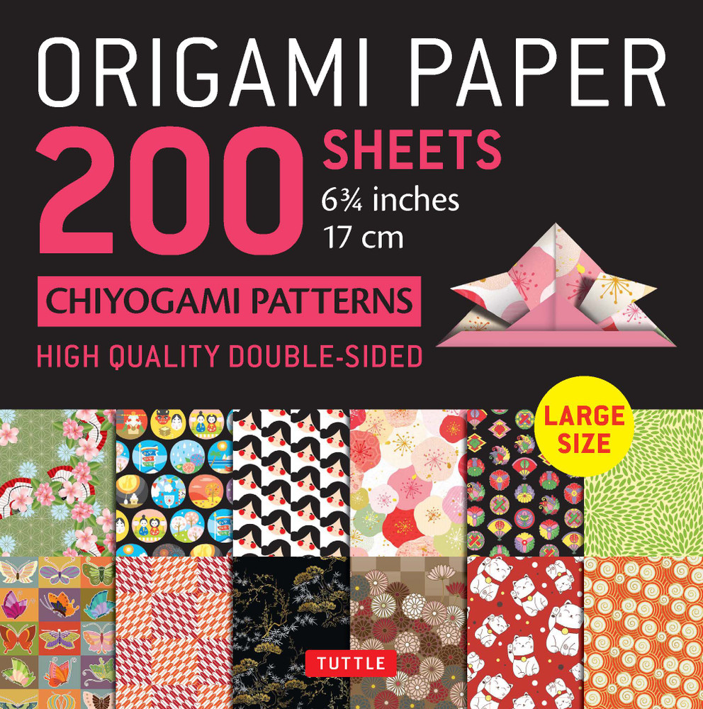 Origami Paper 200 sheets Chiyogami Patterns 6 3/4" (17cm) (9780804853132)