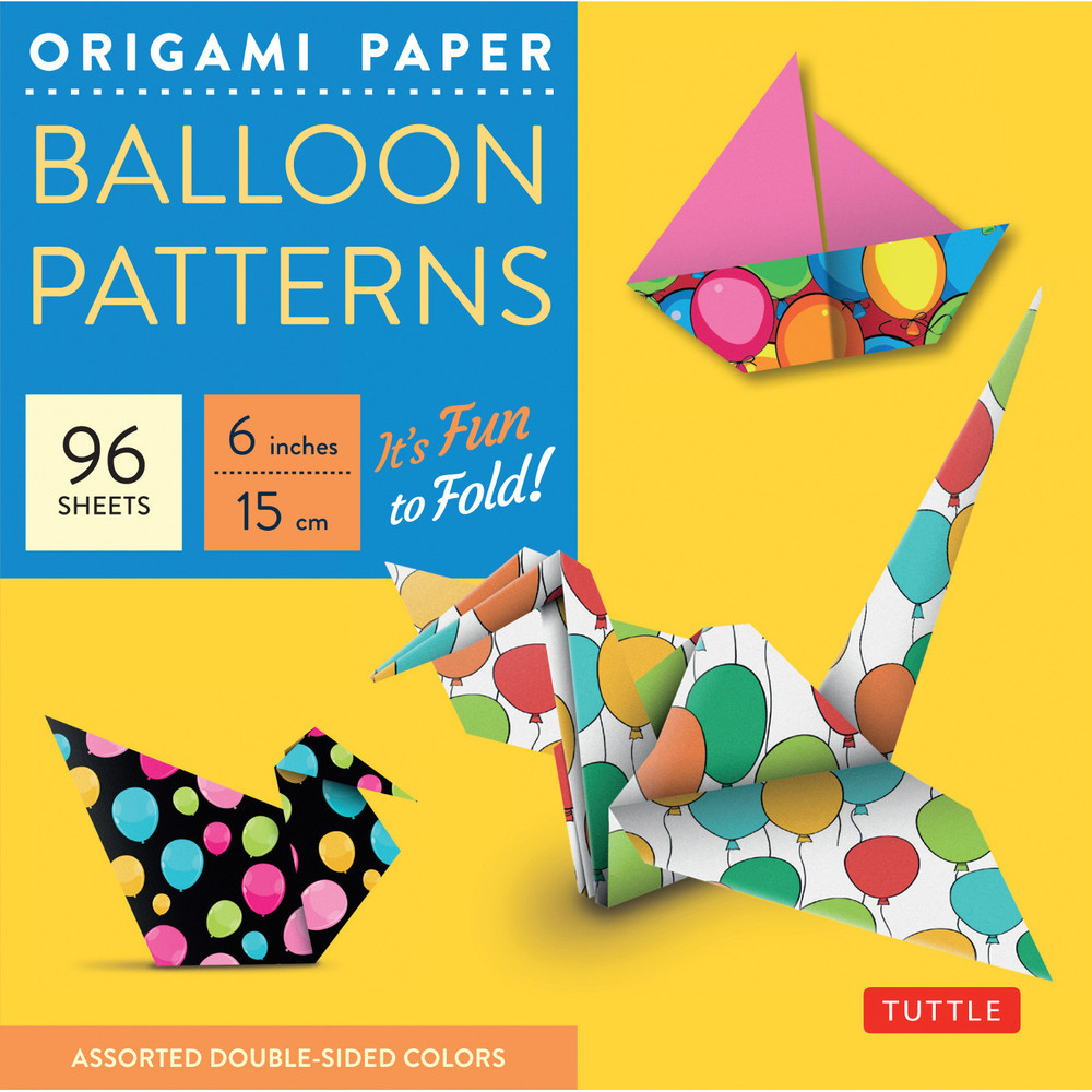 Origami Paper Balloon Patterns 96 Sheets 6" (15 cm) (9780804853866)