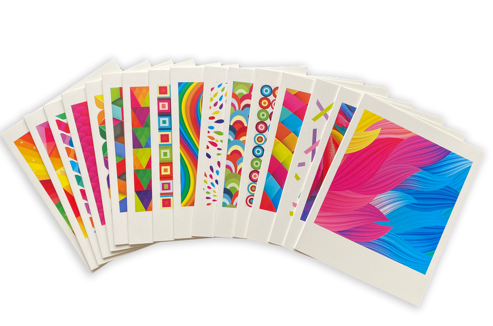 Rainbow Patterns, 16 Note Cards (9780804853842)