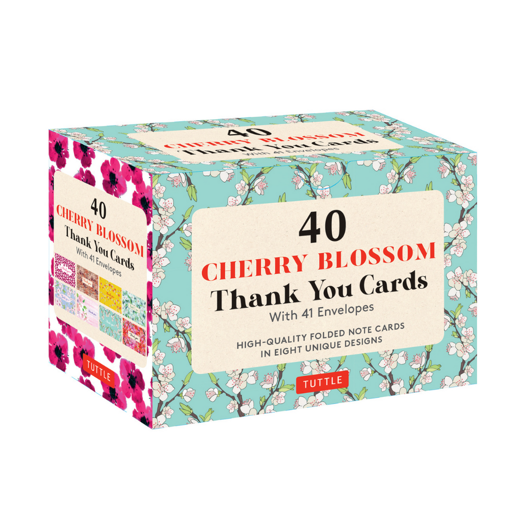 Cherry Blossoms, 40 Thank You Cards with Envelopes (9780804853545)
