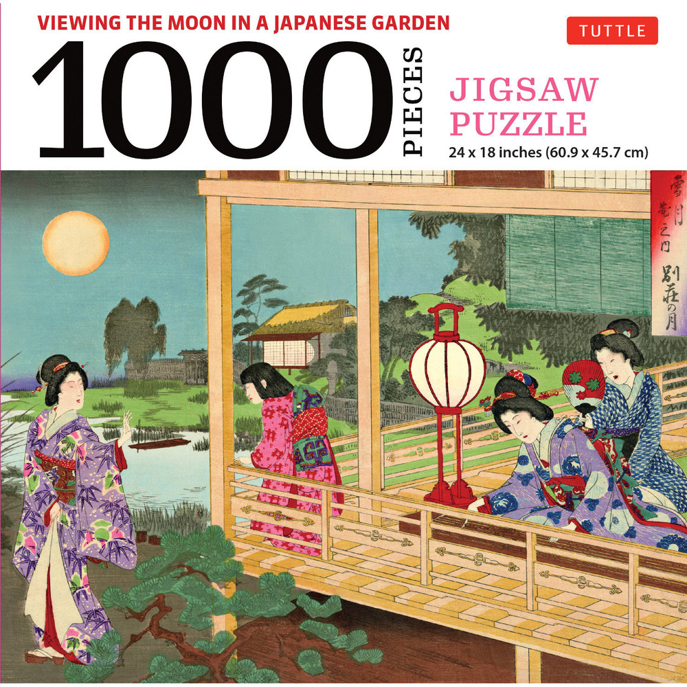 Viewing the Moon Japanese Garden- 1000 Piece Jigsaw Puzzle(9780804854306)