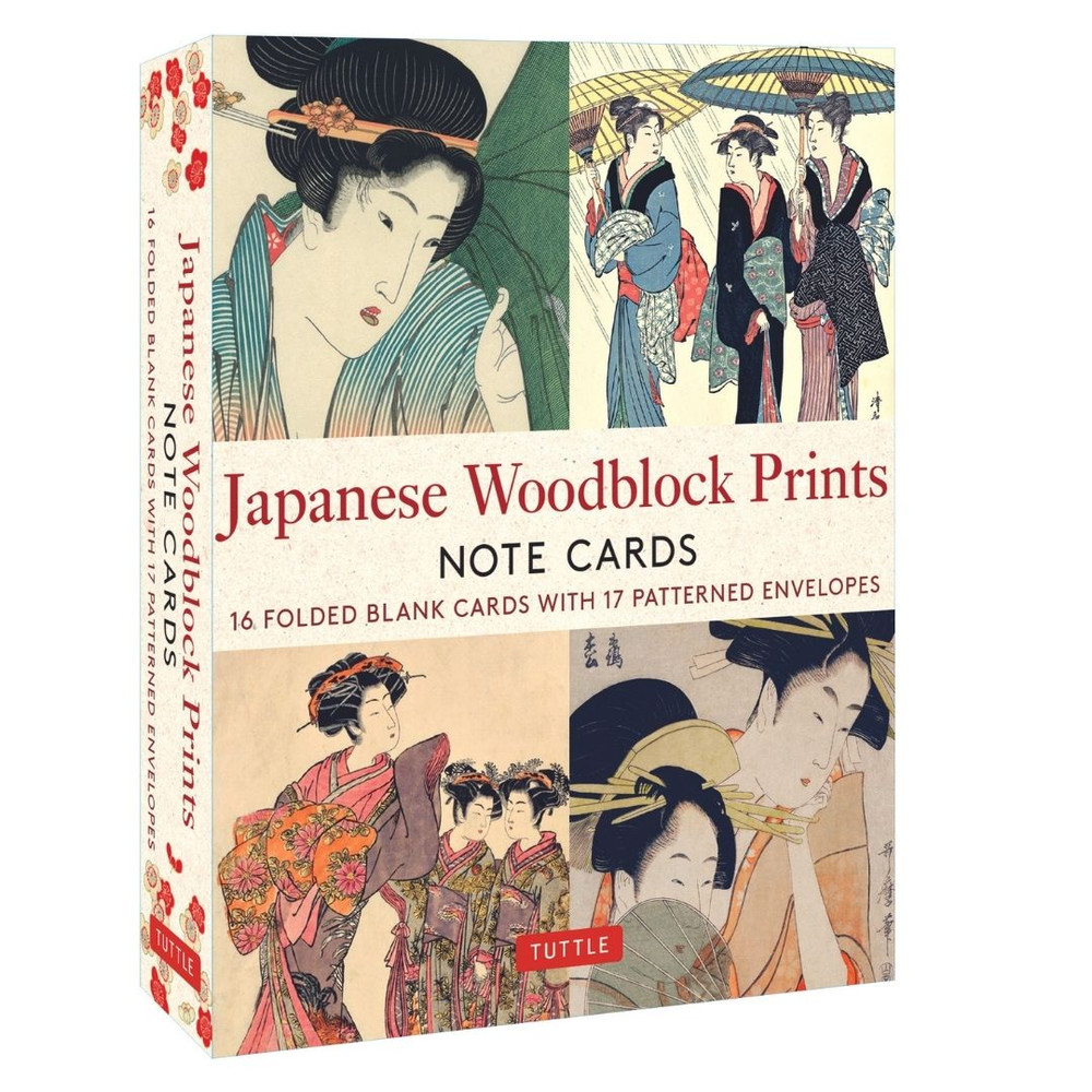 Japanese Woodblock Prints, 16 Note Cards (9780804854788)