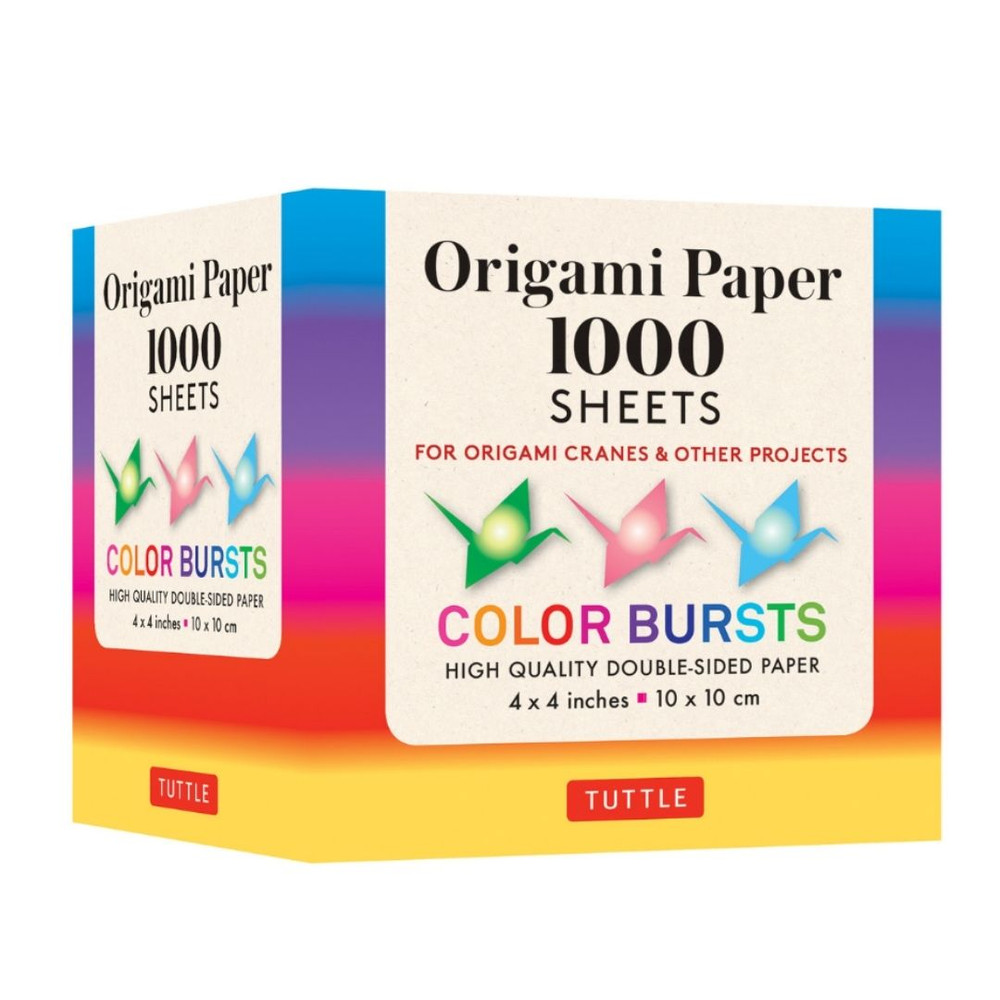 Origami Paper Color Bursts 1,000 sheets 4" (10 cm)(9780804855075)