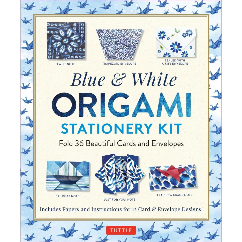 Blue & White Origami Stationery Kit (9780804854443)