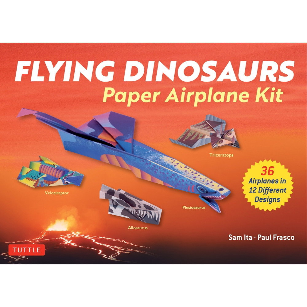 Flying Dinosaurs Paper Airplane Kit (9780804855884)