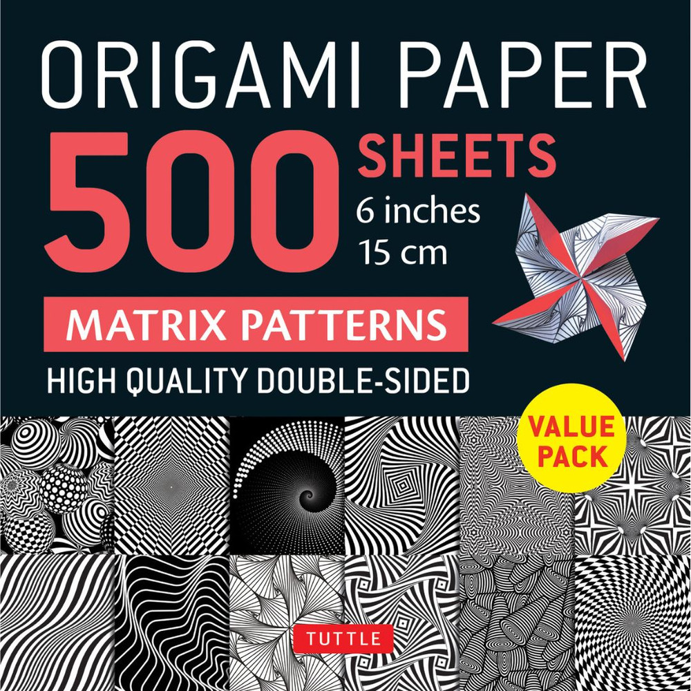 Origami Paper 500 sheets Matrix Patterns 6" (15 cm) (9780804856027)