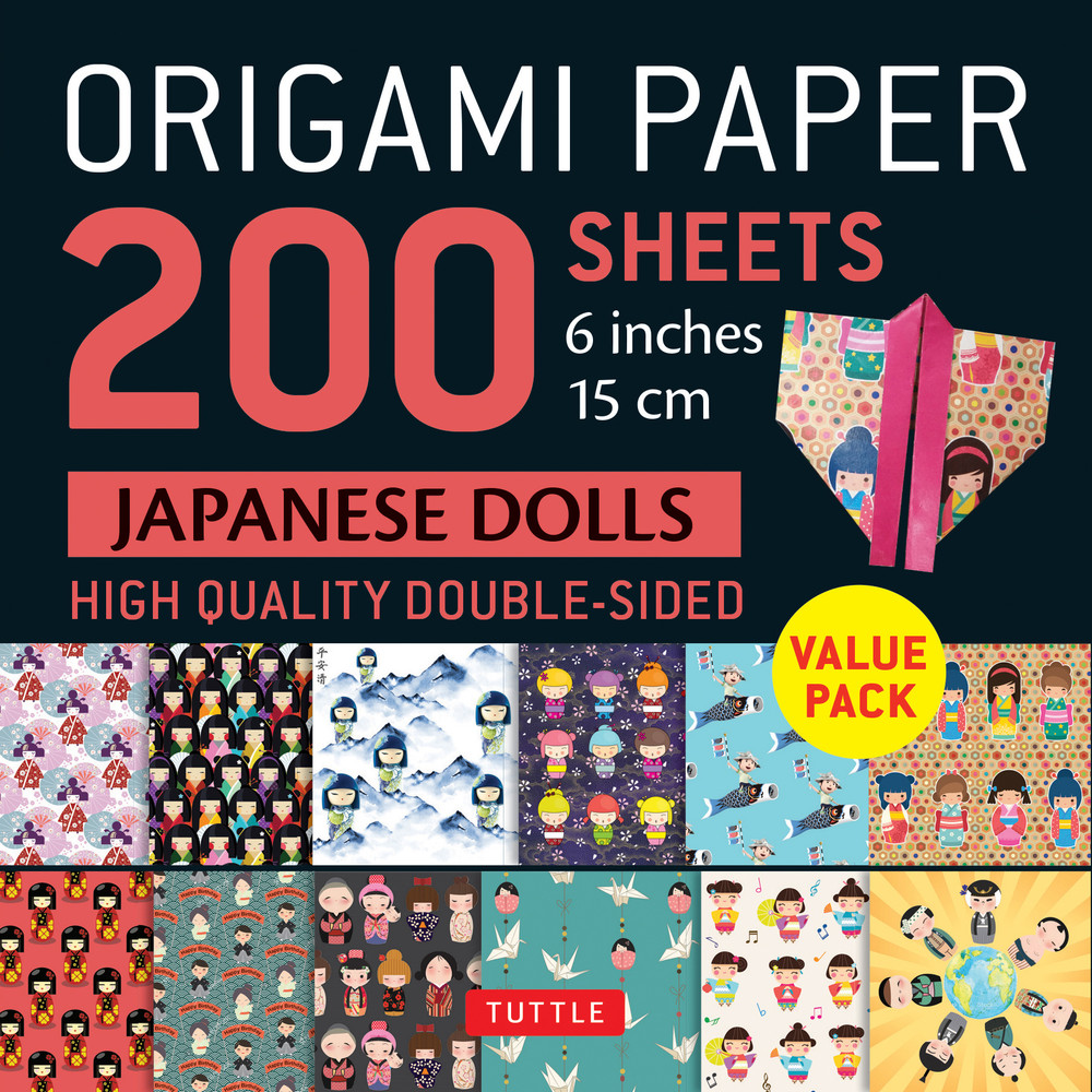 Origami Paper 200 sheets Japanese Dolls 6" (15 cm) (9780804857130)