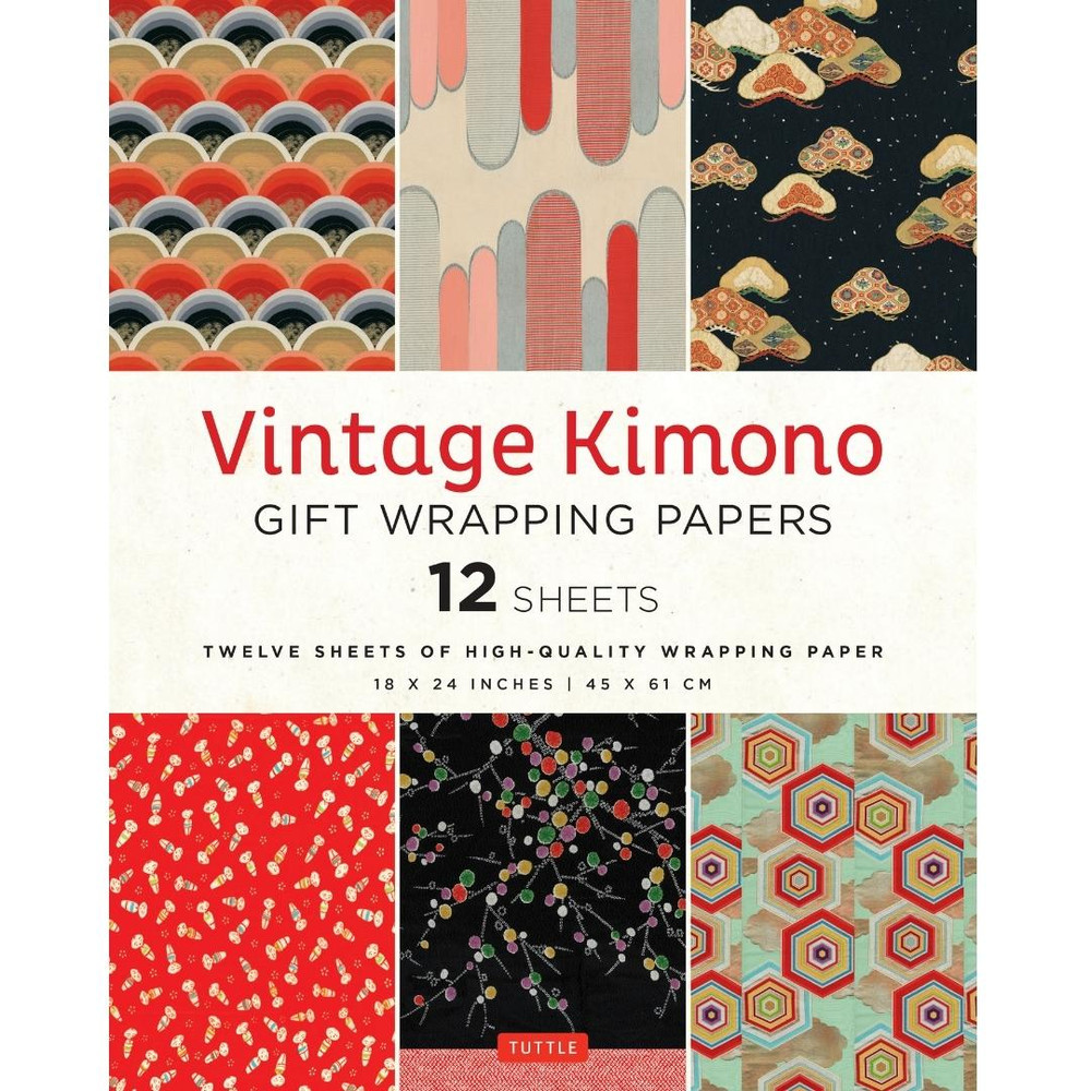 Vintage Kimono Gift Wrapping Papers - 12 sheets (9780804856843)