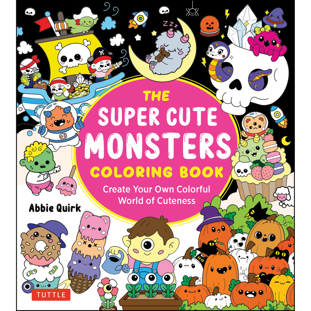 Super Cute Monsters Coloring Book (9784805320389)