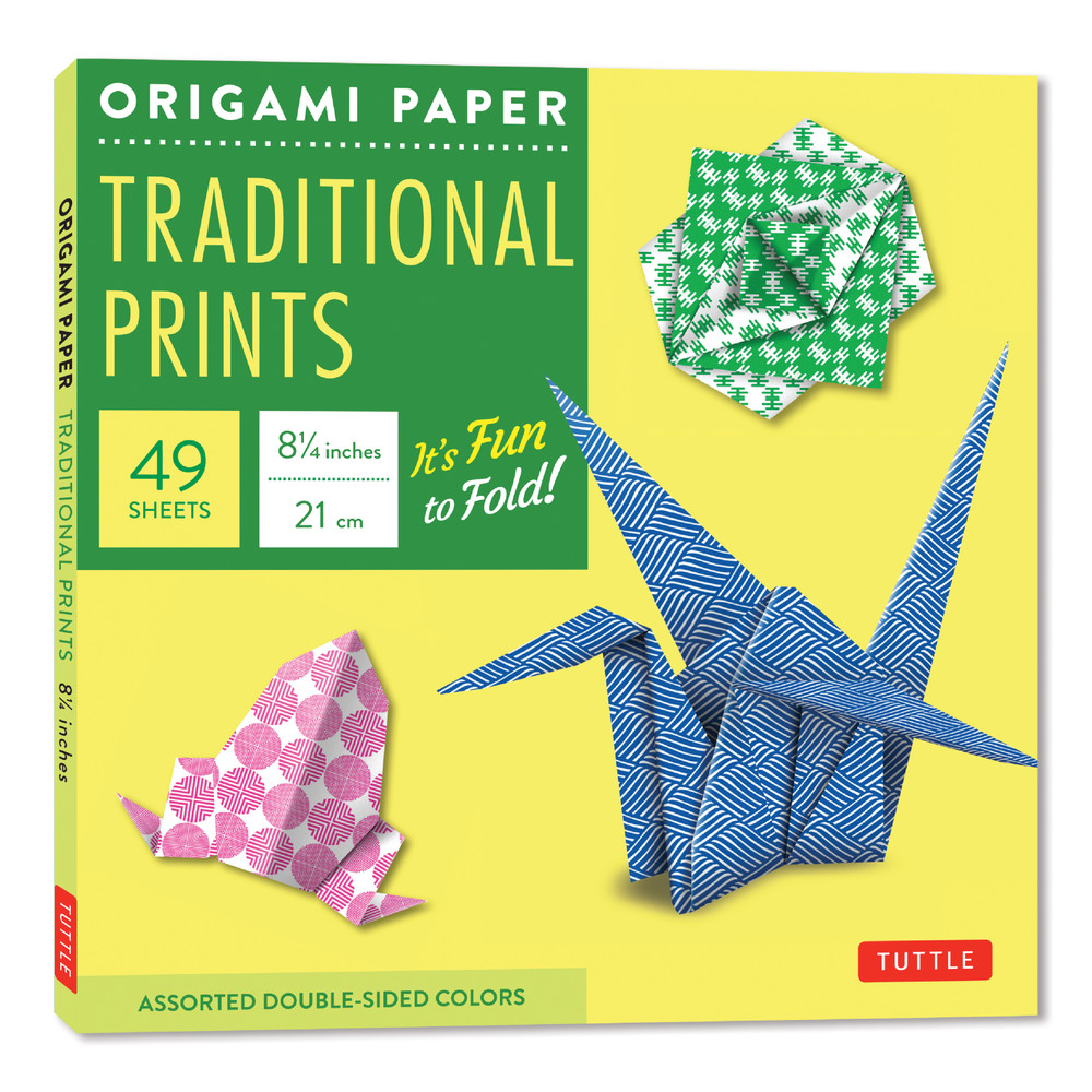 Origami Paper - Traditional Prints - 8 1/4" - 49 Sheets (9780804860000)