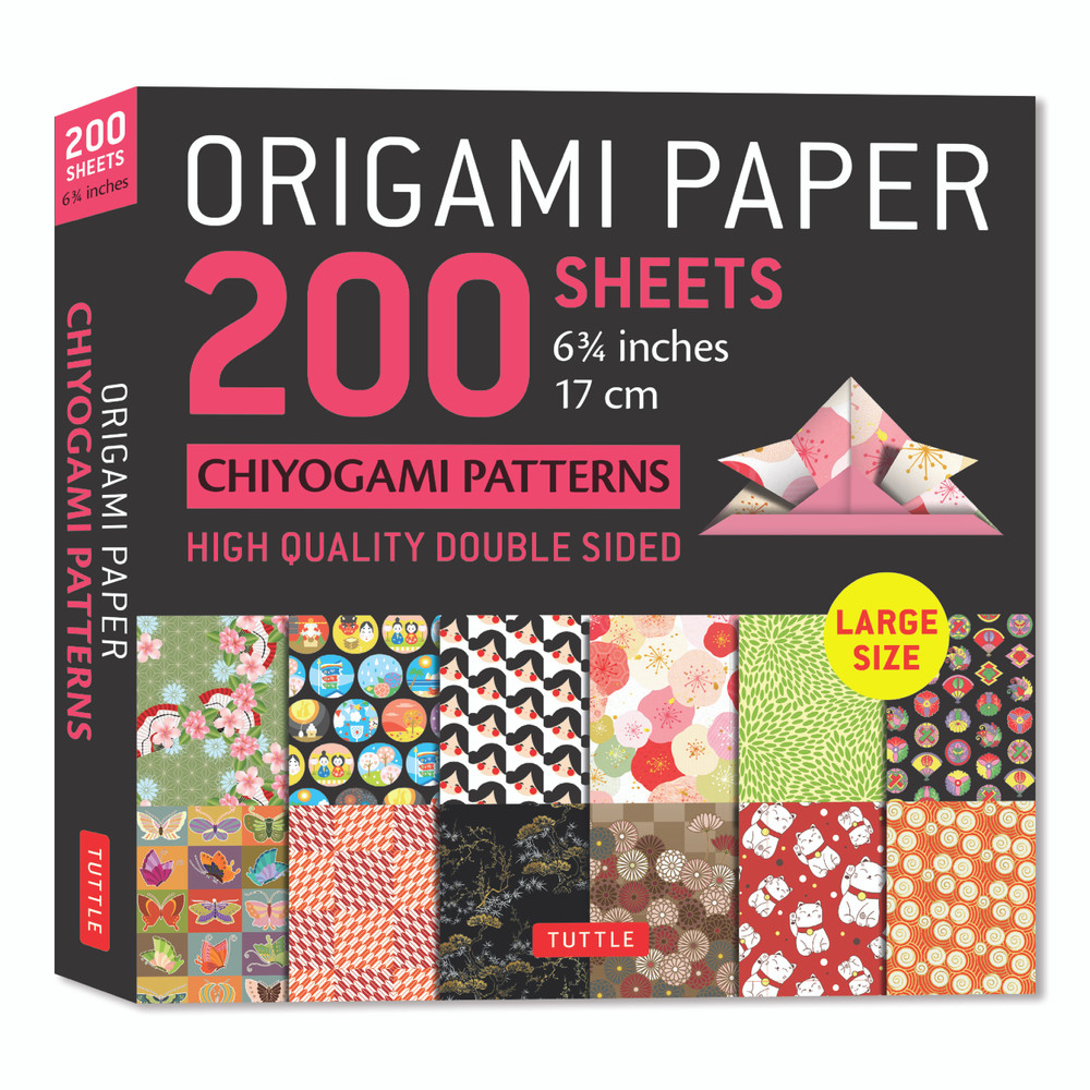 Origami Paper 200 sheets Chiyogami Patterns 6 3/4" (17cm) (9780804860031)