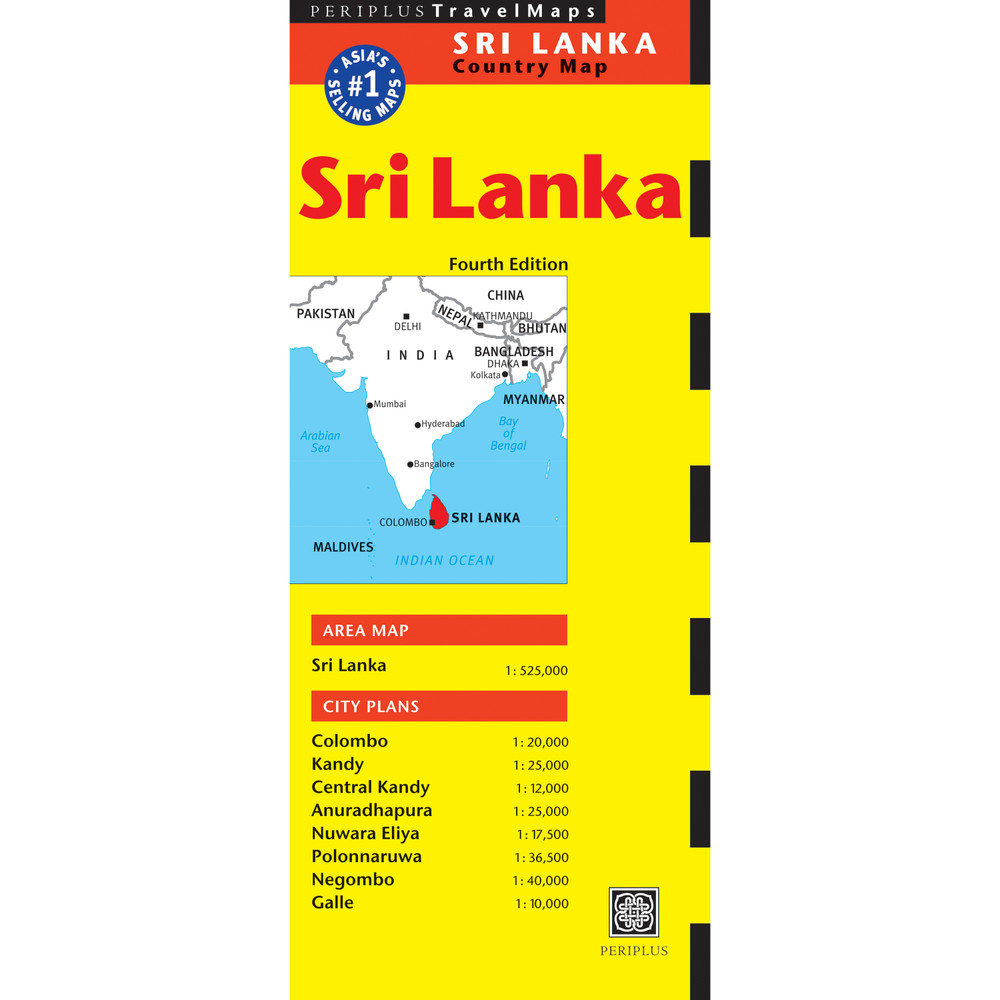 Sri Lanka Travel Map Fourth Edition (9780794608378)