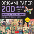 Origami Paper 200 sheets Japanese Garden Prints 8 1/4" 21cm (9780804853675)