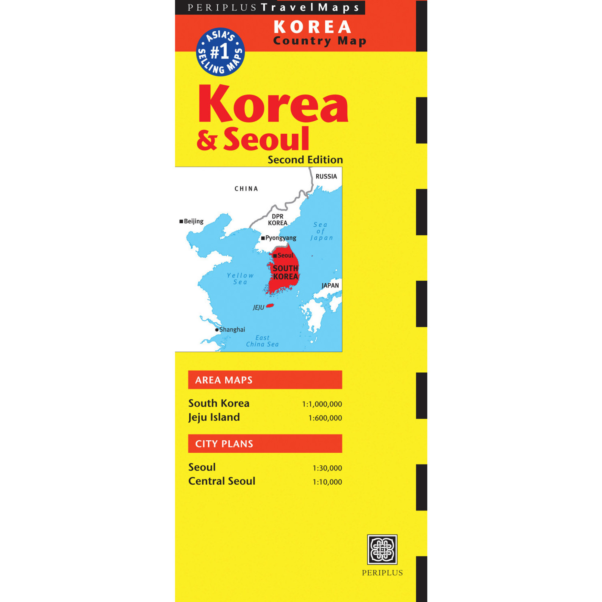 Korea & Seoul Travel Map Second Edition (9780794606206) - Tuttle 