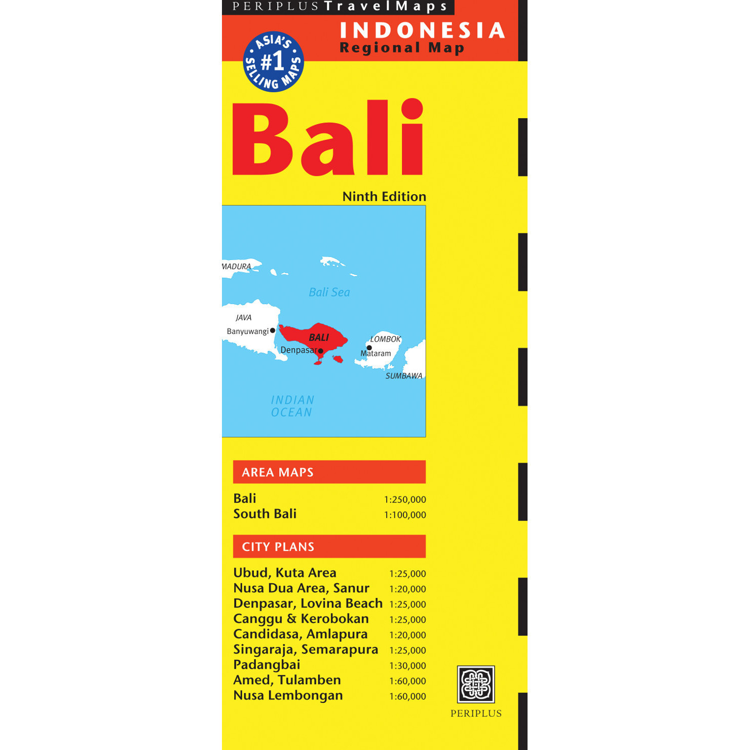 地図・旅行ガイド Bali: A Traveller's Companion Bali Travel Map Ninth Edition (9780794607395) - Tuttle Publishing