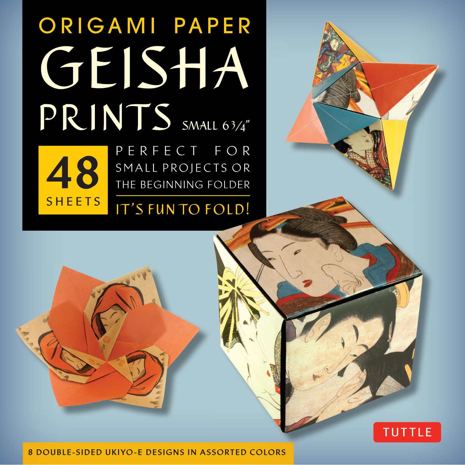 nene様 Kaguya Galaxy Design Paper Book Origami Paper - Geisha Prints - Small 6 3/4