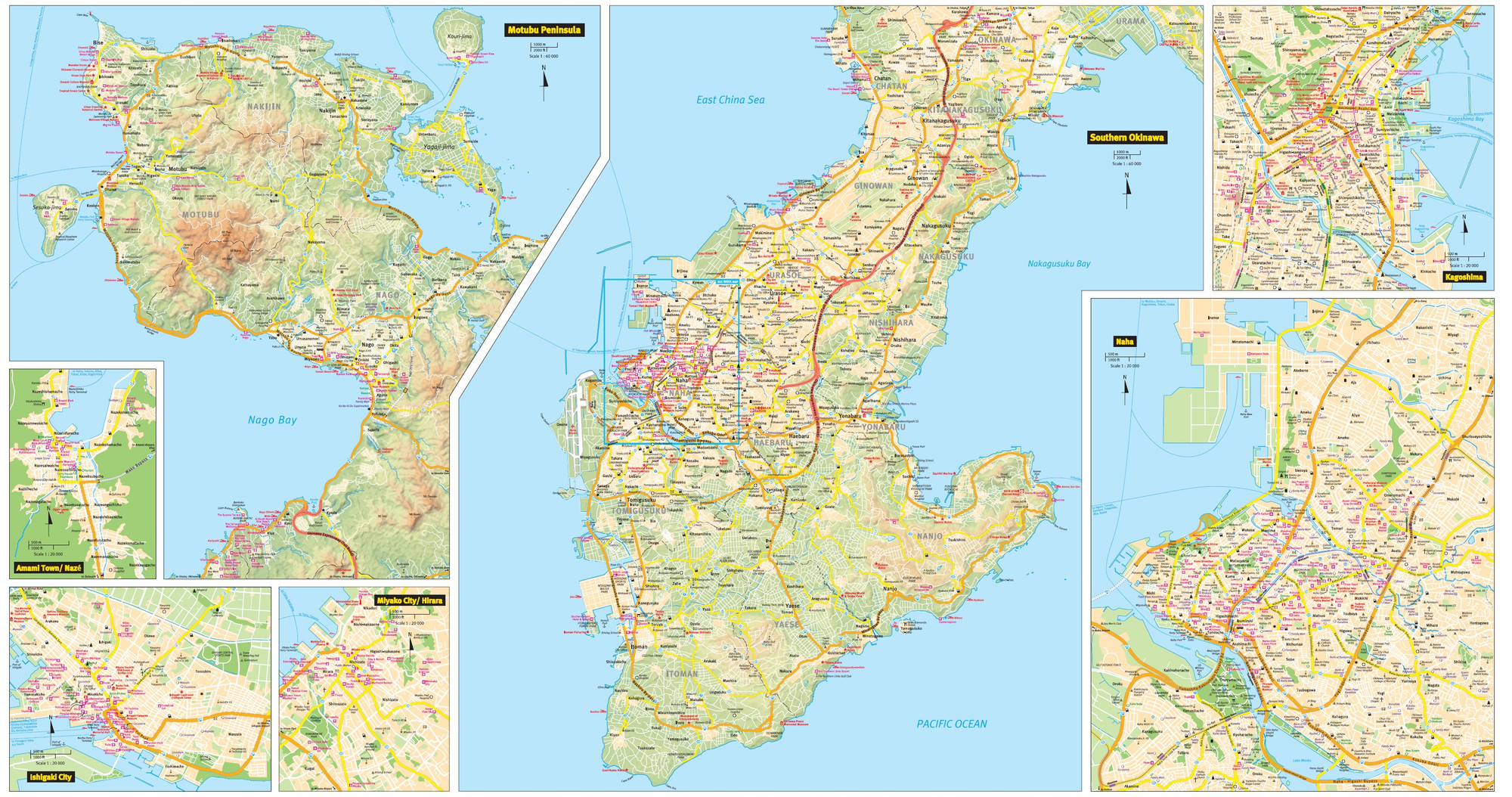 Okinawa Travel Map First Edition (9784805313381) - Tuttle Publishing