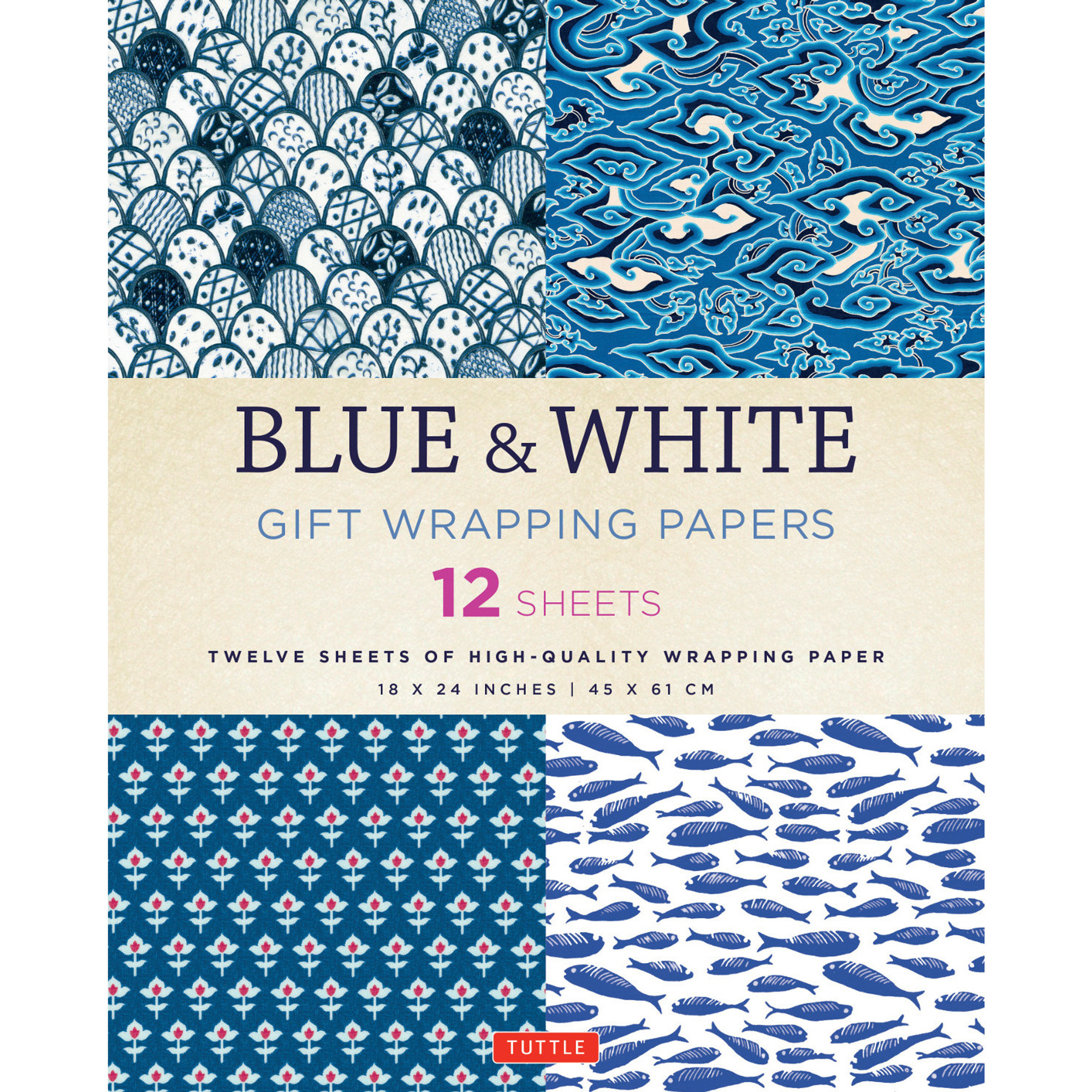 Japanese Washi Gift Wrapping Papers - 12 Sheets (9780804852333)