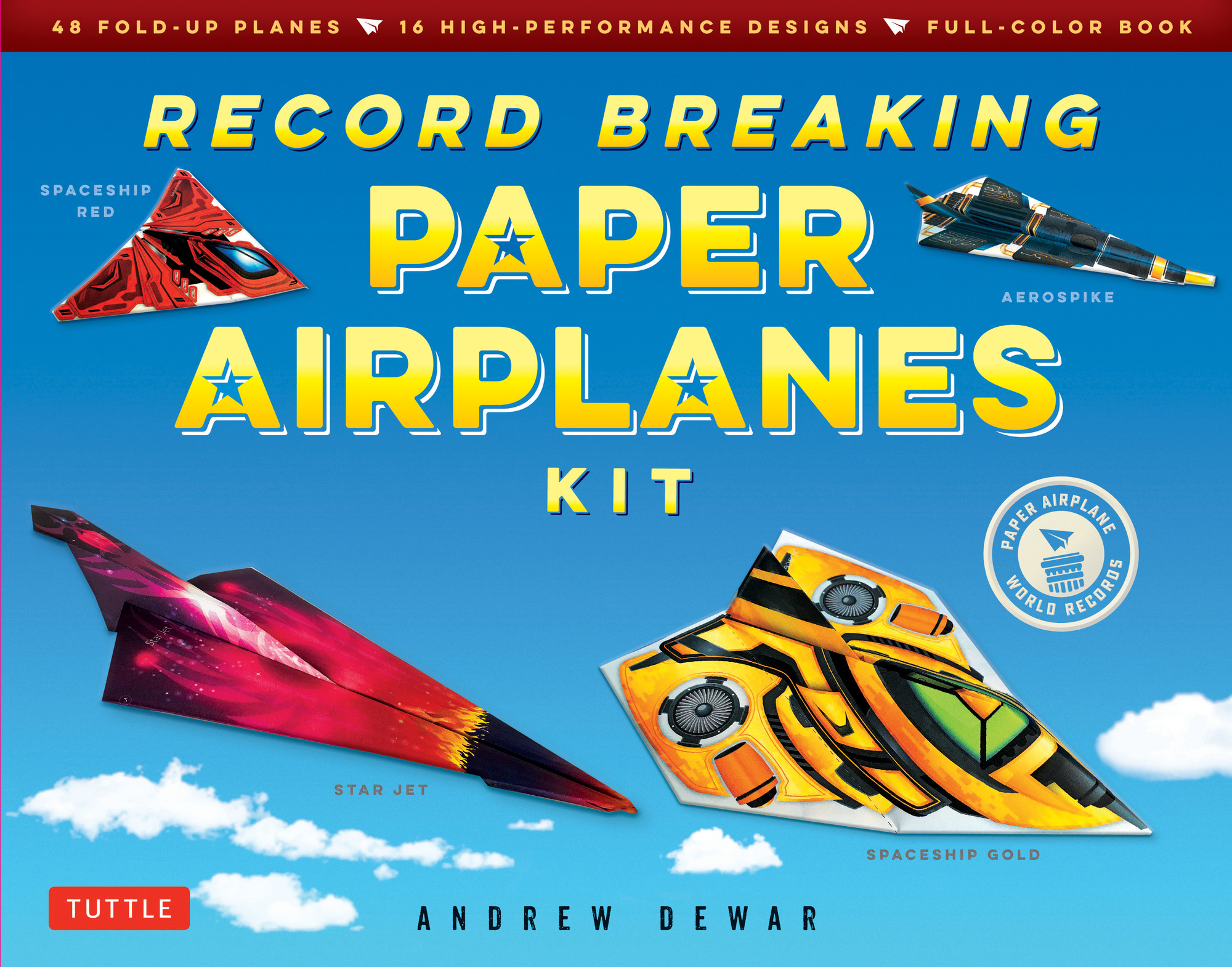 Space Planes 　　Andrew Dewar Record Breaking Paper Airplanes Kit (9784805313640) - Tuttle