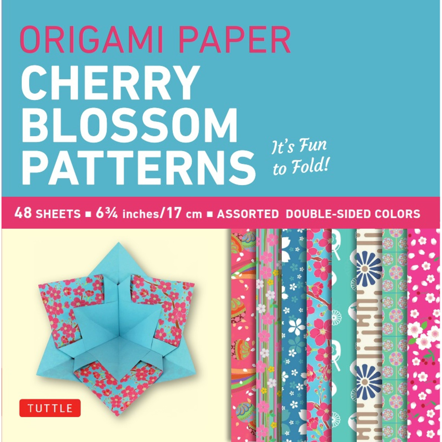 Origami Paper- Cherry Blossom Prints- Small 6 3/4