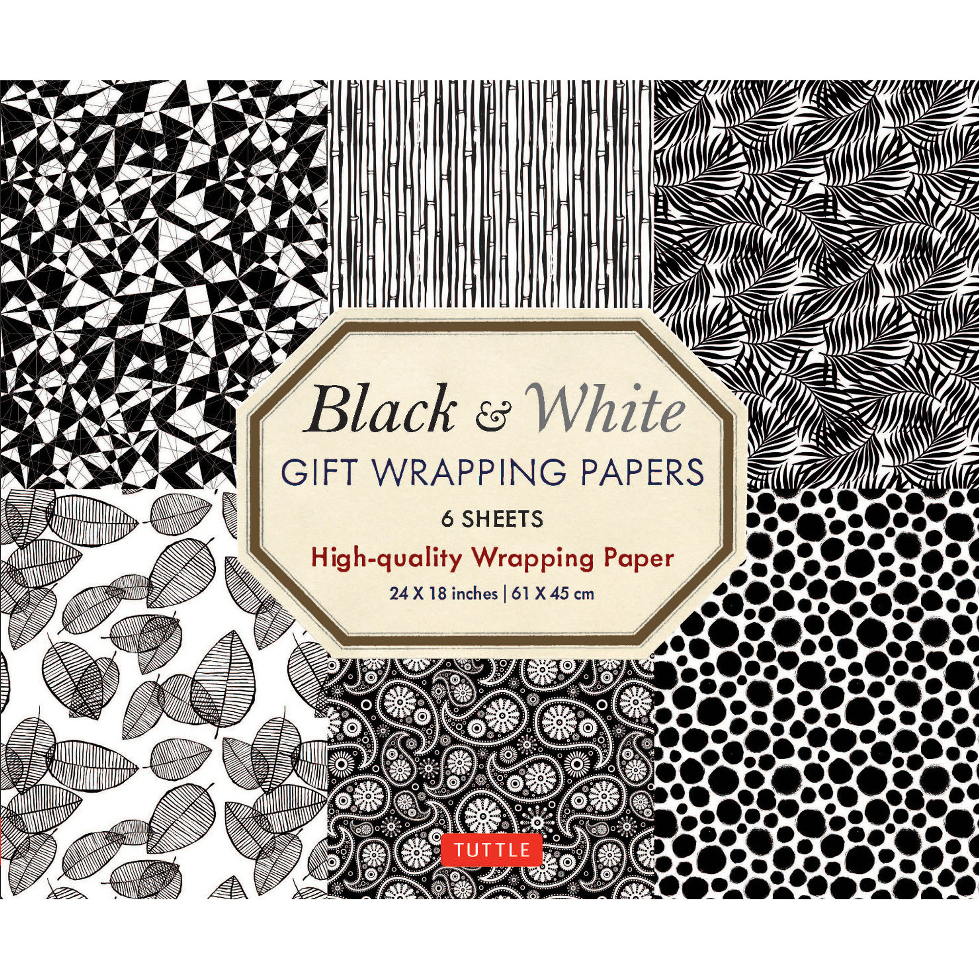 Black & White Gift Wrapping Papers - 6 sheets (9780804851169) - Tuttle  Publishing