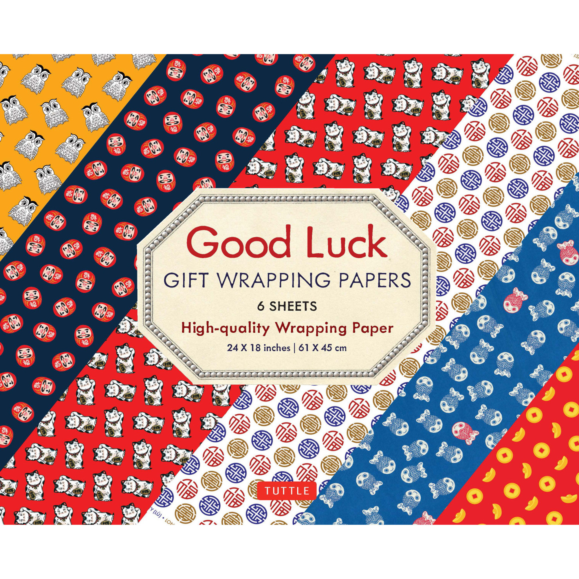 Good Luck Gift Wrapping Papers - 6 sheets (9780804851152) - Tuttle  Publishing