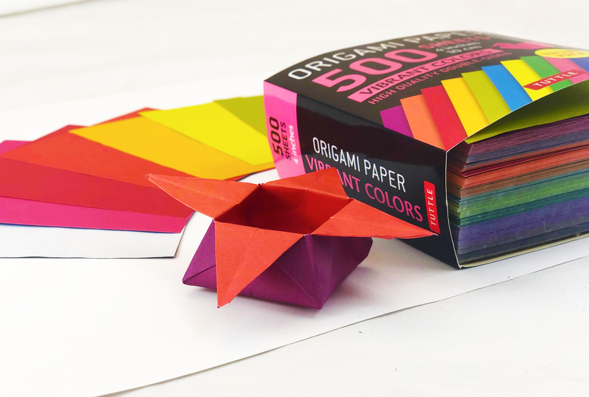 Origami Paper 500 Sheets Vibrant Colors 4 10 Cm 9780804851572 Tuttle Publishing 2830