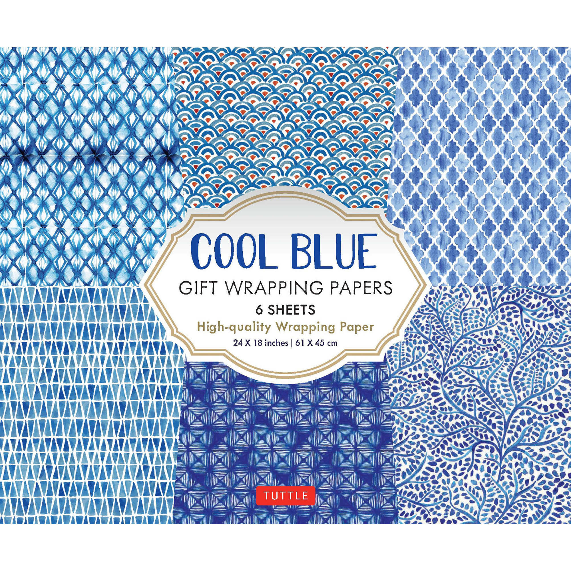 Quality Blue Wrapping Paper Collection, Colored Gift Wrap - JAM Paper