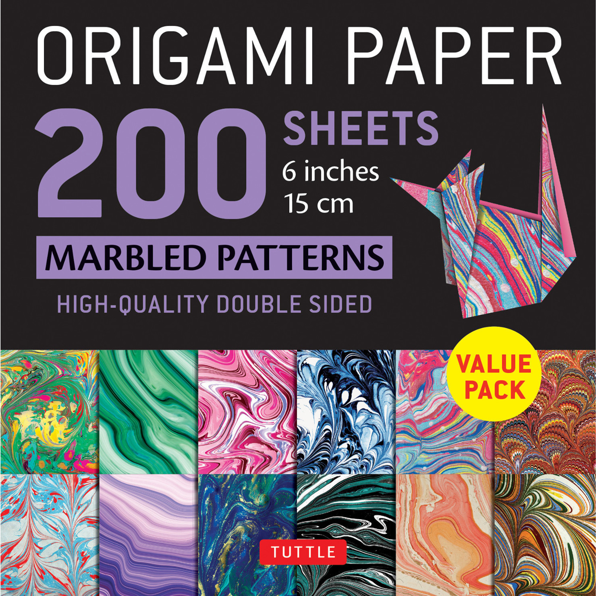 Origami Paper 0 Sheets Marbled Patterns 6 15 Cm Tuttle Publishing