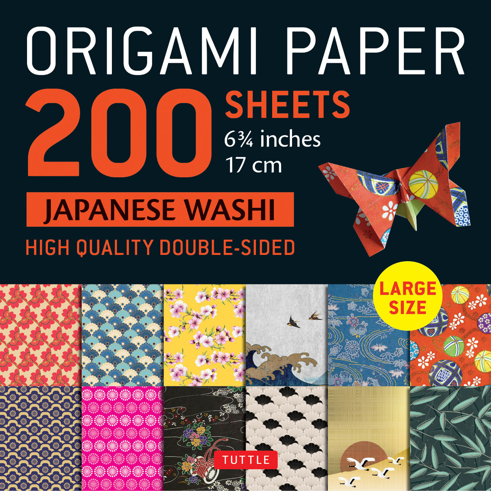 Origami Paper in a Box - Japanese Washi Patterns: 200 Sheets of Tuttle Origami  Paper: 6x6 Inch Origami Paper Printed with 12 Different Patterns: 32-Page  Instructional Book of 10 Projects (Other) 