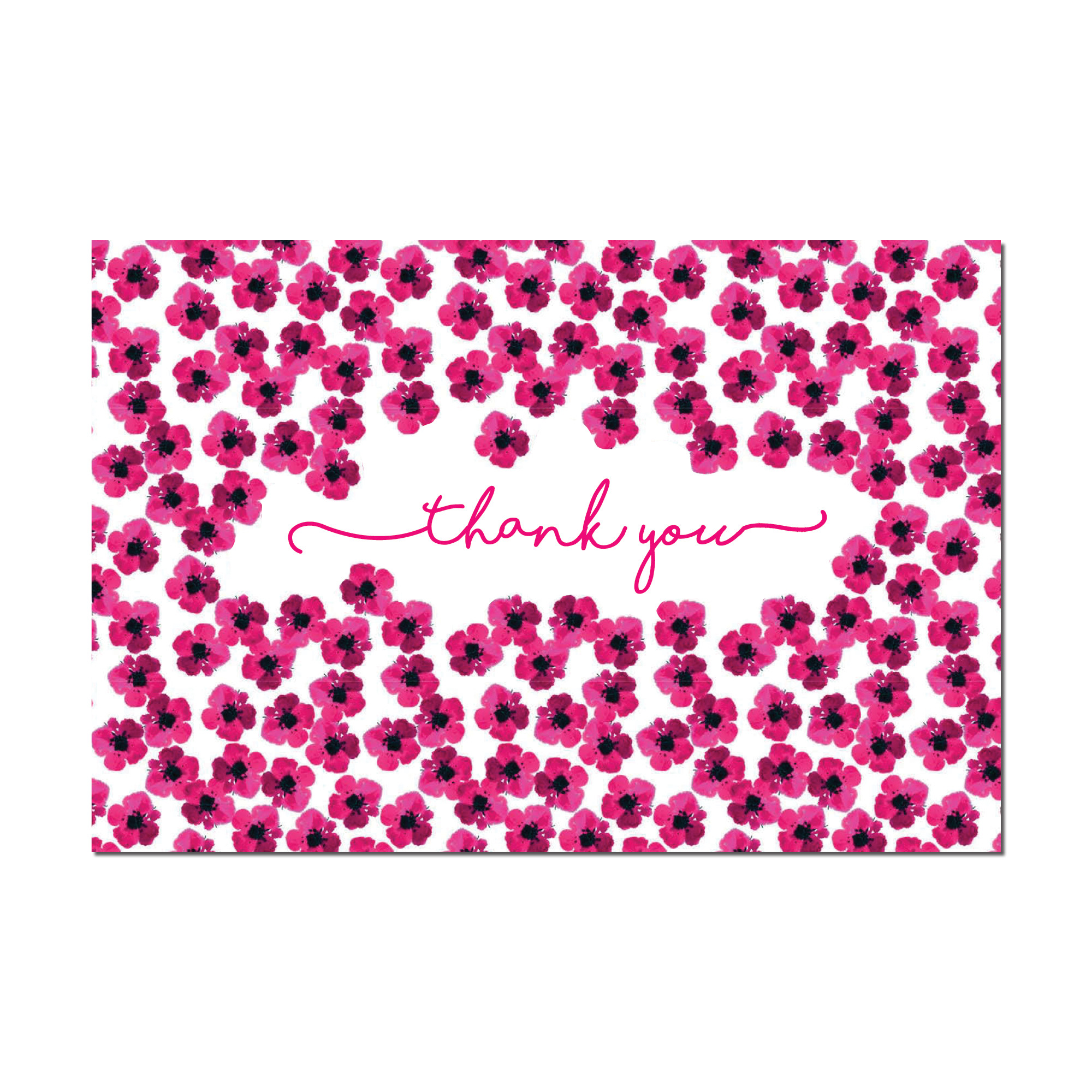 Cherry Blossoms, 40 Thank You Cards with Envelopes