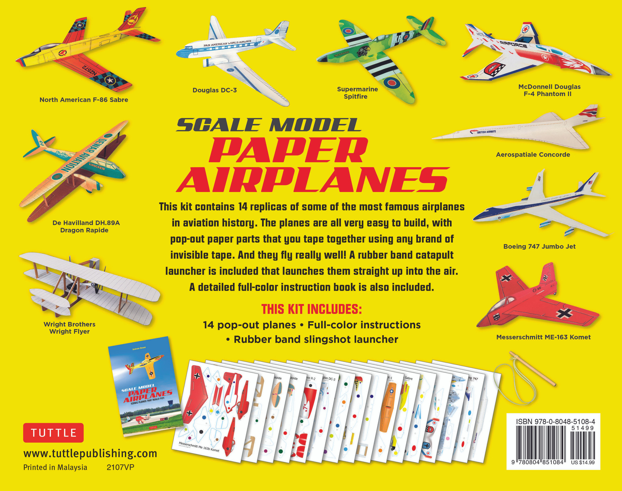 Scale Model Paper Airplanes Kit (9780804851084)