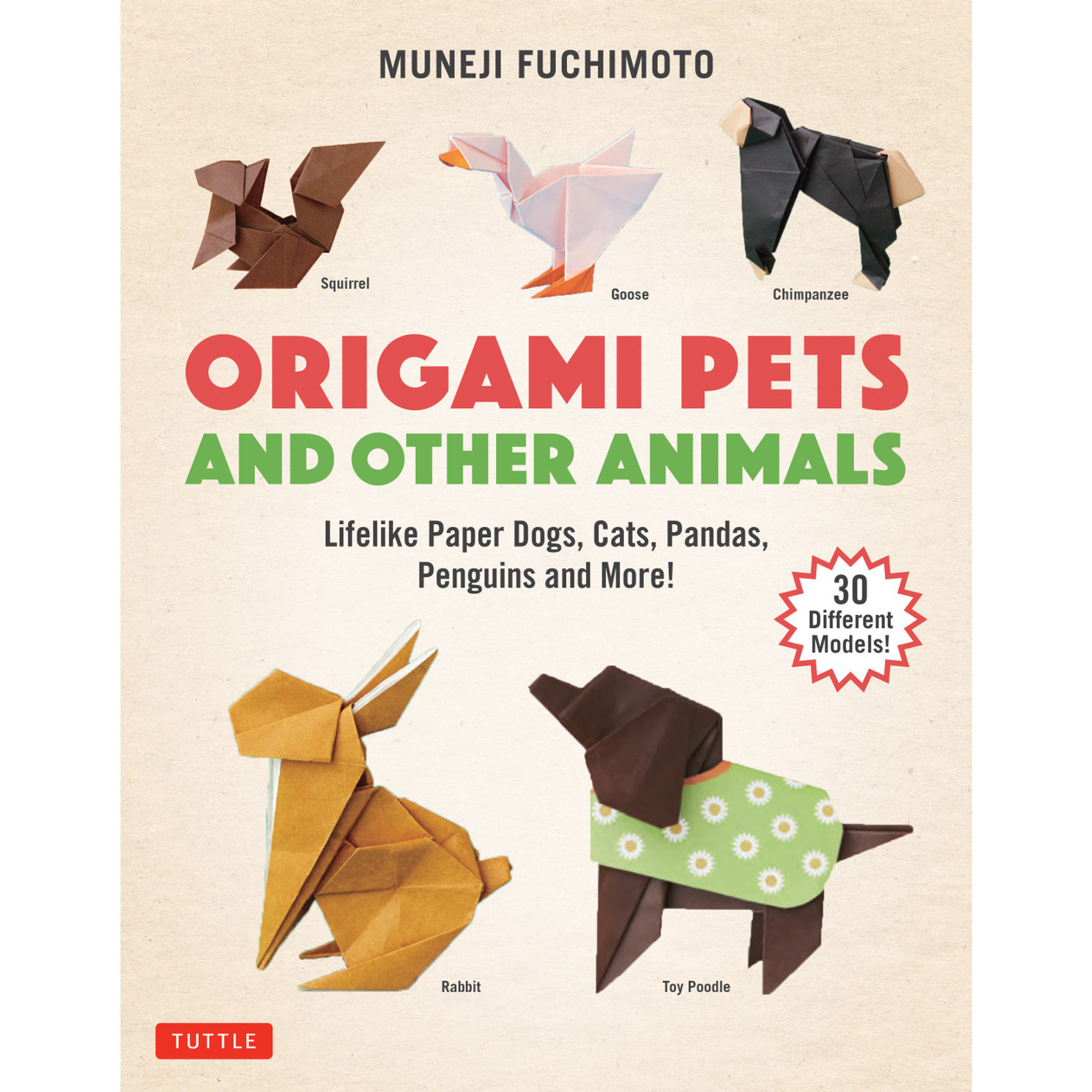 Animals Origami Set Japanese Folded Modern Wildlife Hobby Symbol