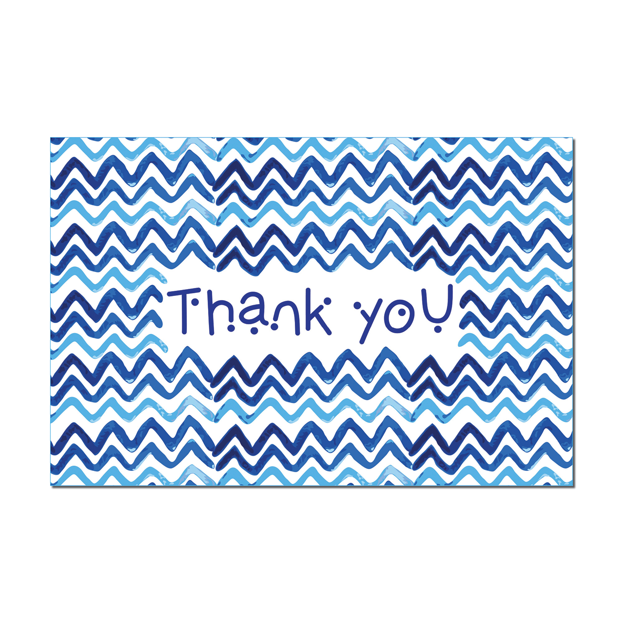 Blue & White, 40 Thank You Cards with Envelopes (9780804854863