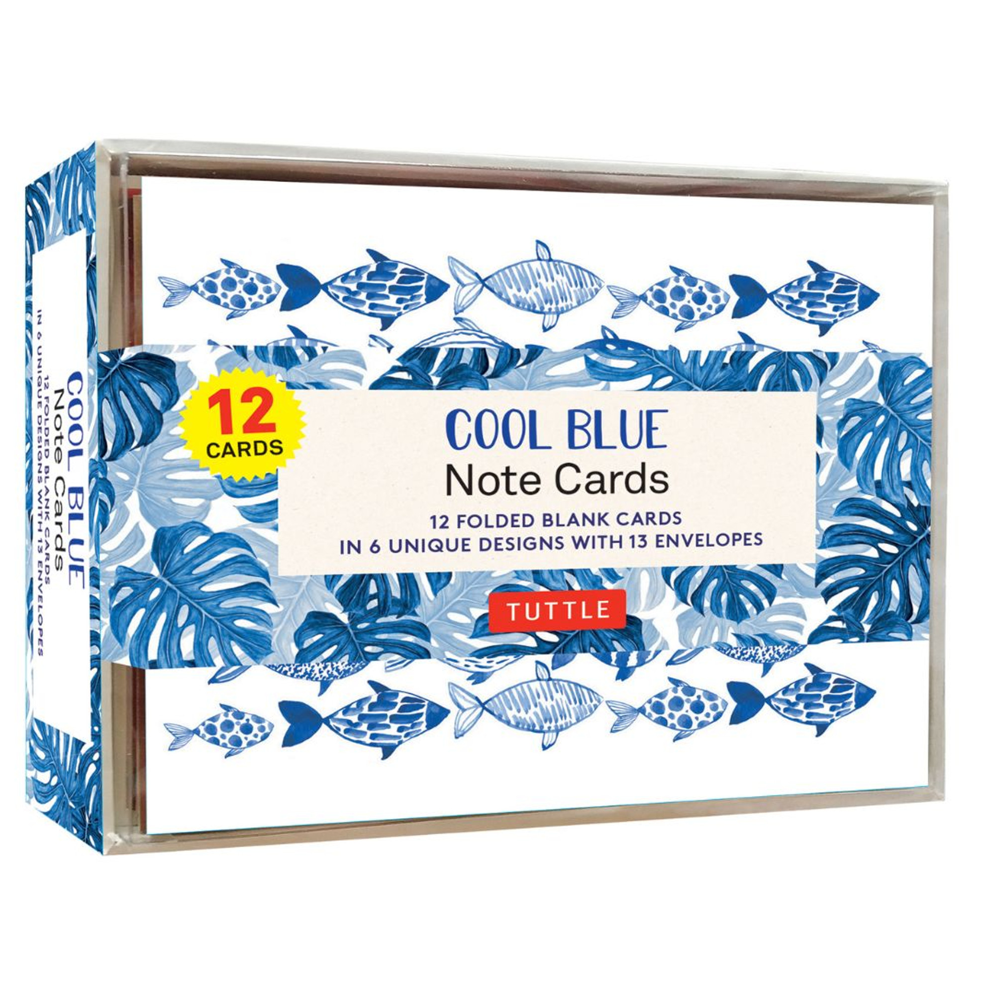 Cool Blue Note Cards - 12 Cards (9780804854832)