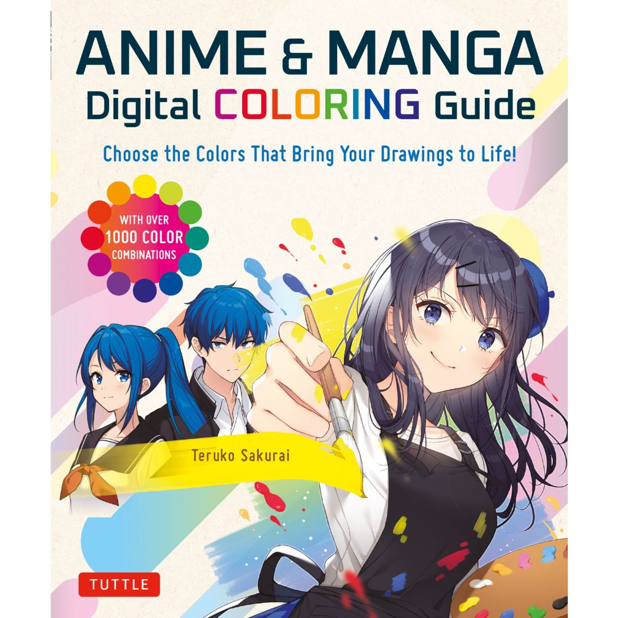 50 Digital Pages, Anime Coloring Book