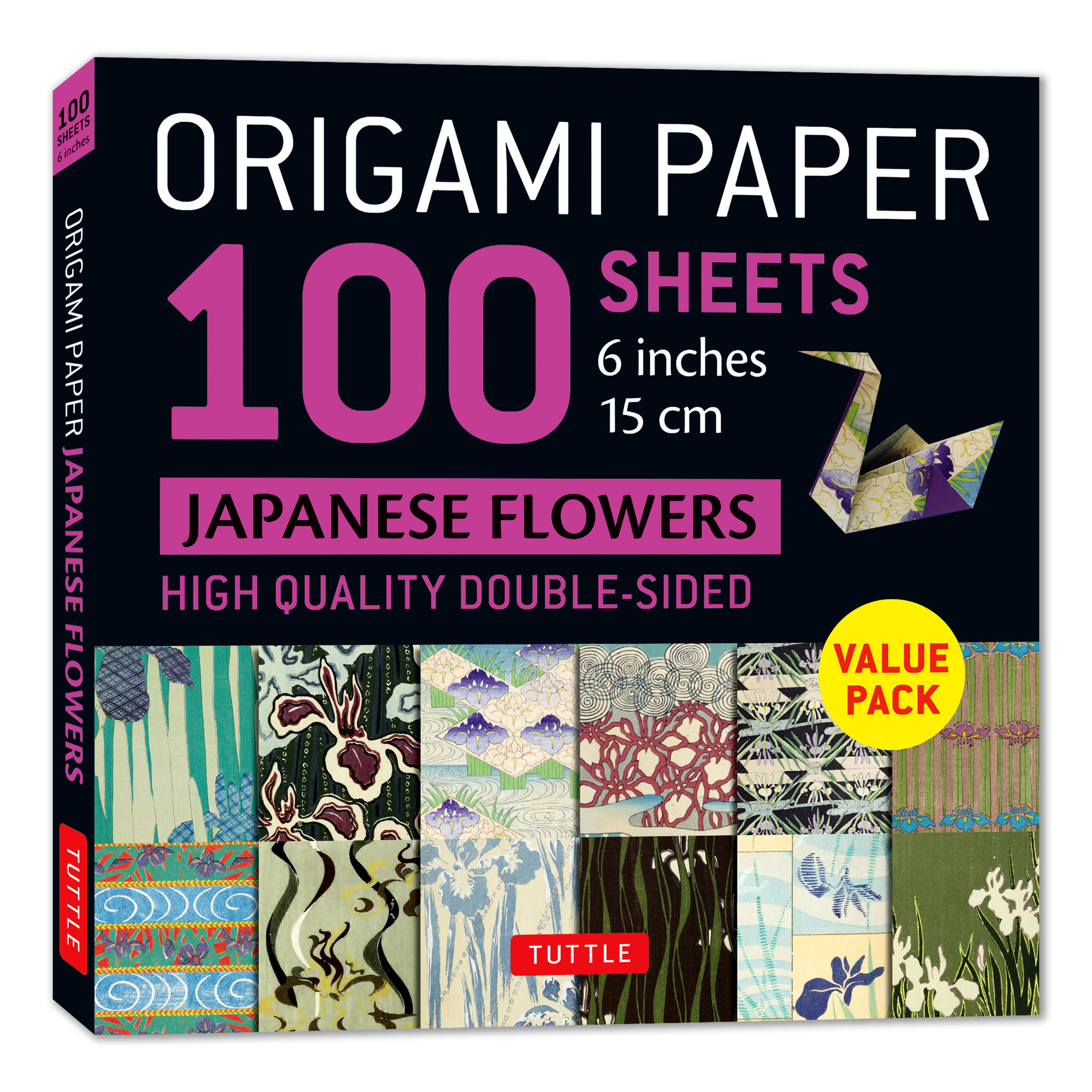 Origami Paper 100 sheets Japanese Flowers 6