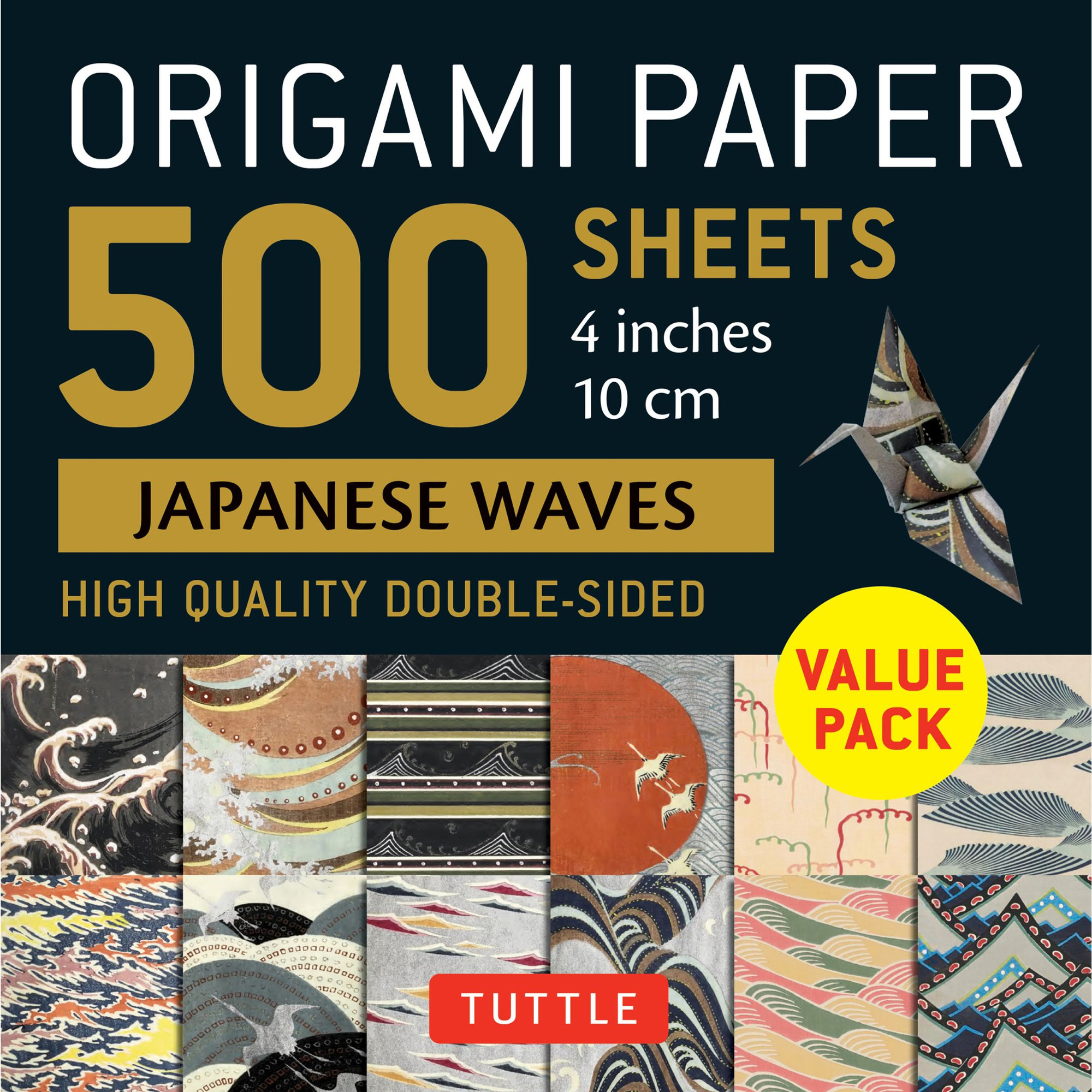 Origami Paper 500 sheets Japanese Waves 4 (10 cm) (9780804857338)